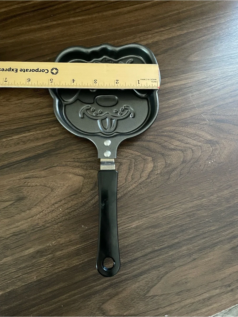 Dog Face Shaped Pancake Pan - Black